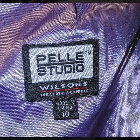 TR Vintage Wilson’s leather Pelle Studio Lavender Leather Skirt - EUC - Picture 5 of 9